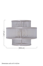 3 Tier Nickel Finish Glass Wall Light | Salasco