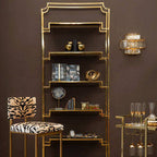 3 Tier Glass Wall Light with Warm Metallic Iron Frame | Salasco
