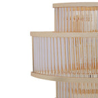 3 Tier Glass Wall Light with Warm Metallic Iron Frame | Salasco