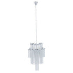 2 Tier 6 Light Chrome Chain Pendant Light | Lerici