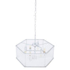 6 Light Hexagonal Chrome Pendant Light | Lerici