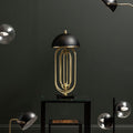 Table Lamp with Black Shade | Metropolis