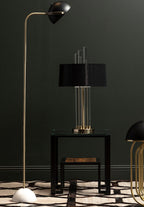 Floor Lamp with Black Shade | Murdoch