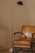 Floor Lamp with Black Shade | Murdoch