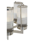 Glass and Nickel Finish 6 Arm Pendant Light | Hilton