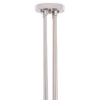 Nickel Finish 8 Bulb Round Statement Pendant Light | Alexis