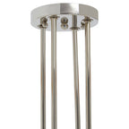 8 Light Nickel Finish Statement Pendant Light |Alexis