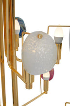 Gold and Agate 10 Light Ceiling Light | Glamour