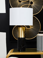 Black Marble and Gold Table Lamp | Edgar