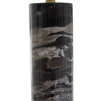 Black Marble Table Lamp with Ivory Shade | Ebony