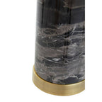 Black Marble Table Lamp with Ivory Shade | Ebony
