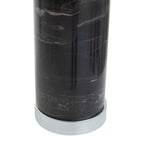 Black Marble Table Lamp Chrome Base | Ebony