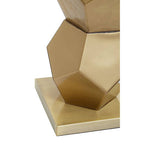 Gold Glass Table Lamp with Brushed Gold Base | Eleri
