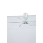 Gold Glass Table Lamp with Chrome Base | Eleri
