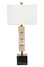 White Fabric Shade Table Lamp | Marmo
