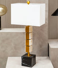 White Fabric Shade Table Lamp | Marmo