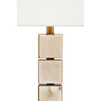White Fabric Shade Table Lamp | Marmo