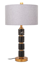 Grey Fabric Shade Table Lamp | Marmo