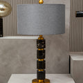 Grey Fabric Shade Table Lamp | Marmo