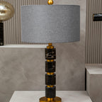 Grey Fabric Shade Table Lamp | Marmo