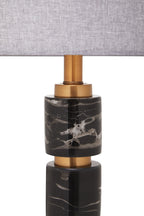 Grey Fabric Shade Table Lamp | Marmo