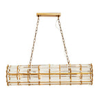 Brass Eight Bulb Pendant Light | Karli
