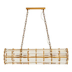 Brass Eight Bulb Pendant Light | Karli