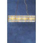 Brass Eight Bulb Pendant Light | Karli