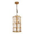 Brass Finish Small Vertical Pendant Light | Karli