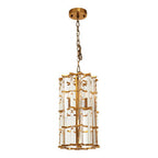 Brass Finish Small Vertical Pendant Light | Karli