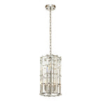 Chrome Finish Small Vertical Pendant Light | Karli