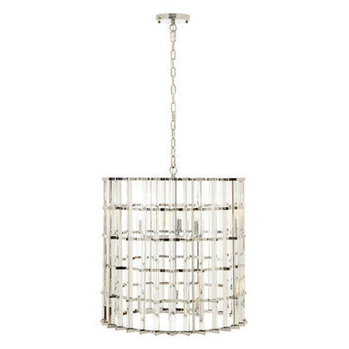 Chrome and Glass Vertical Light | Karli