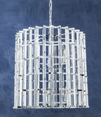 Chrome and Glass Vertical Light | Karli