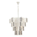 Karli Glass And Chrome Finish Prism Light With Fifteen Bulbs