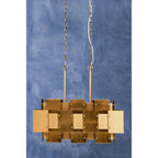 Metal Brass Finish Pendant Light with Eight Bulbs | Karlo