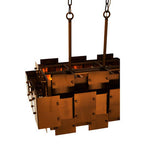 Metal Brass Finish Pendant Light with Eight Bulbs | Karlo