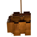 Metal Brass Finish Pendant Light with Eight Bulbs | Karlo