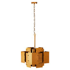 Metal Brass Finish Pendant Light with Four Bulbs | Karlo