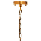 Metal Brass Finish Pendant Light with Four Bulbs | Karlo