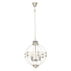 Pendant Light in Clear Acrylic and Chrome Finish | Karlo