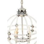 Pendant Light in Clear Acrylic and Chrome Finish | Karlo