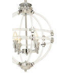 Pendant Light in Clear Acrylic and Chrome Finish | Karlo