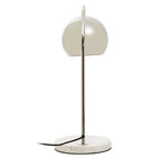Chrome Finish Table Lamp with White Base | Karter
