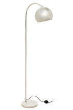 Floor Chrome Finish Lamp with White Base | Karter