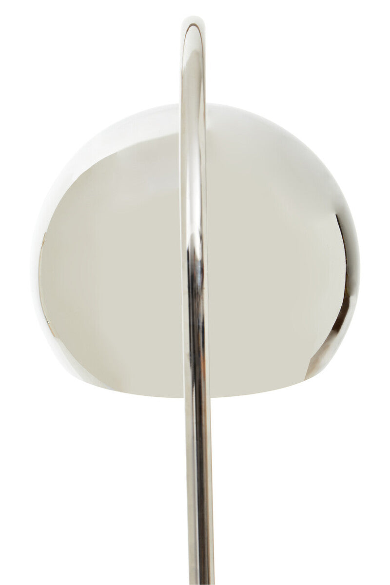 Floor Chrome Finish Lamp with White Base | Karter