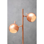Copper Finish Table Lamp with Two Lights | Karter