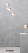Chrome Finish Floor Lamp with Three Lights | Karter