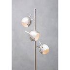 Chrome Finish Floor Lamp with Three Lights | Karter