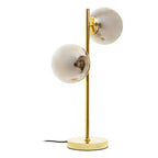 Silver Glass with Gold Finish Table Lamp | Karter
