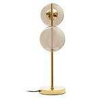 Silver Glass with Gold Finish Table Lamp | Karter